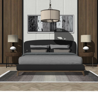 精品卧室模型家具模型 (5)